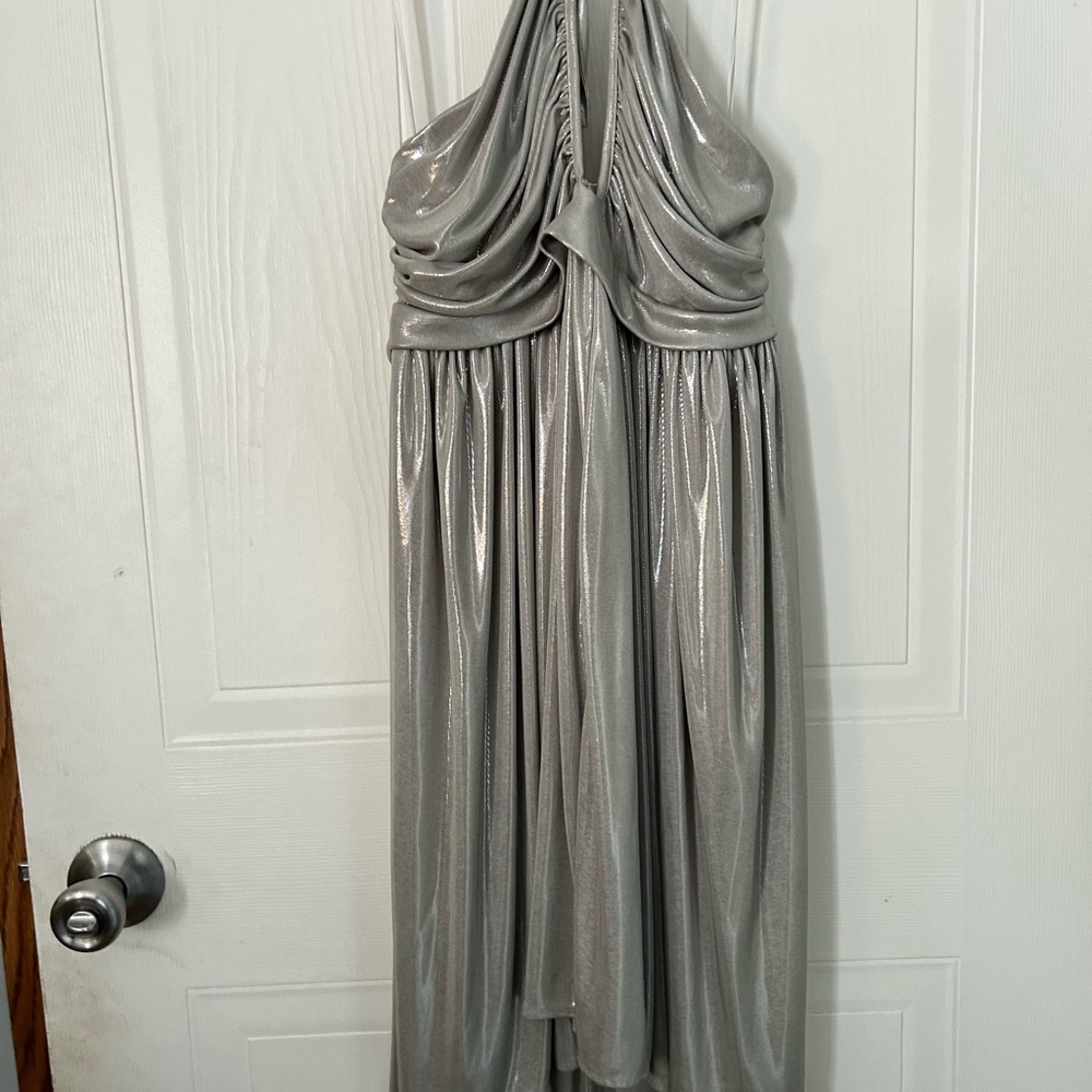Elegant Silver Evening Dressby Alice and Olivia